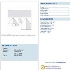 Eagleview roof report free estimate001